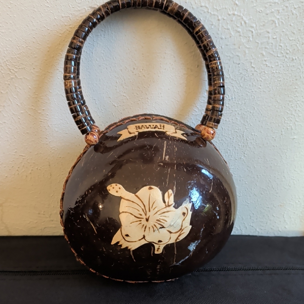 an Brown Floral Women Bag